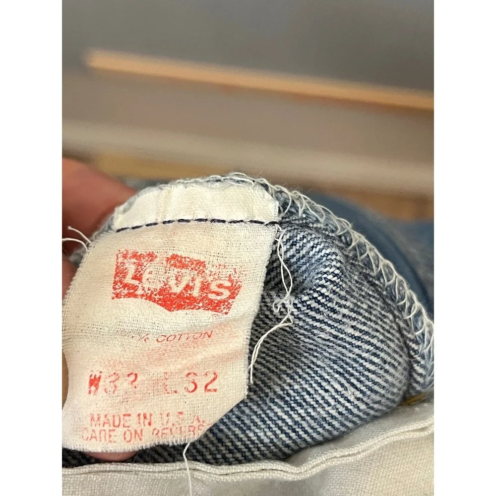 VTG Levis 501xx Men Jeans 33x32(30X30) Made in USA Blue Denim Straight Leg 501